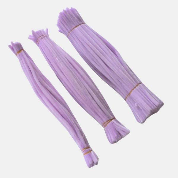 Pfeifenreiniger Chenilledraht 30 cm 6 mm in Lavendel von untüpisch